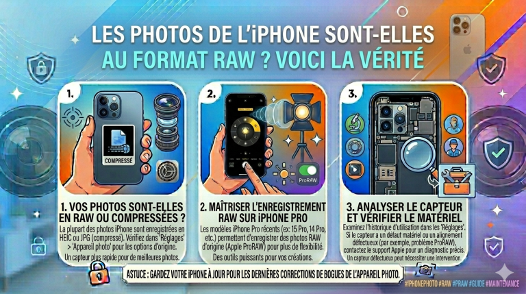 Les photos de l'iPhone sont-elles au format RAW ? Voici la vérité